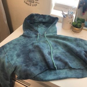 Blue crop top jacket